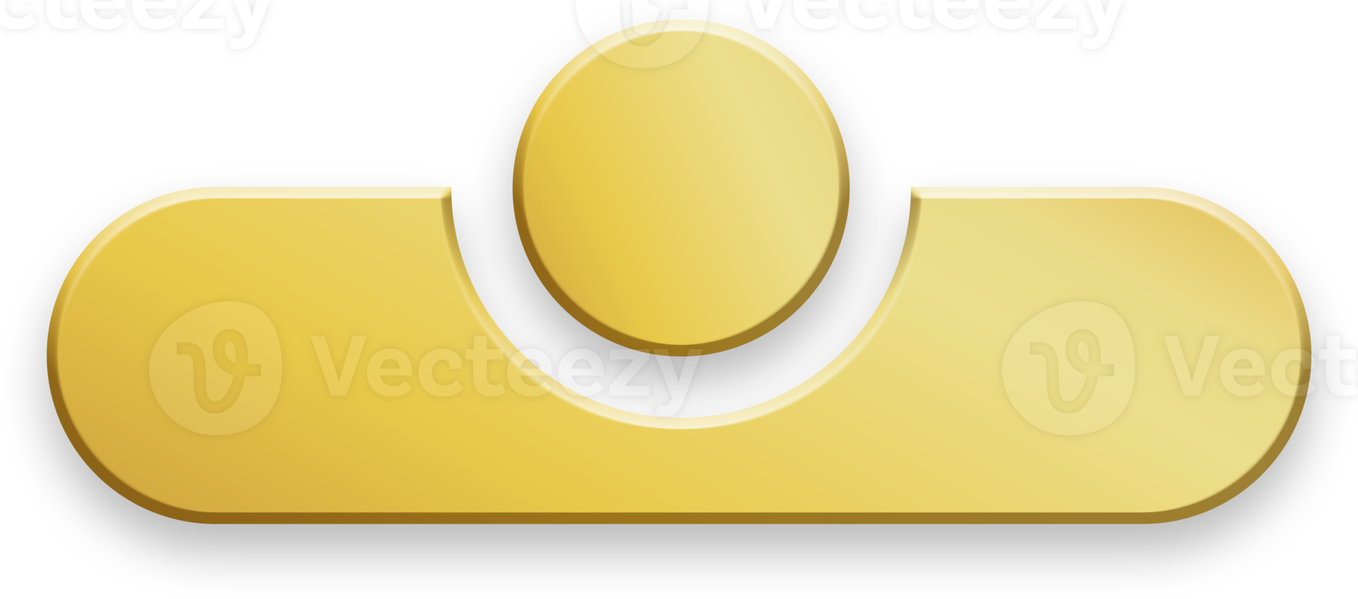 Gold Rectangle Button png