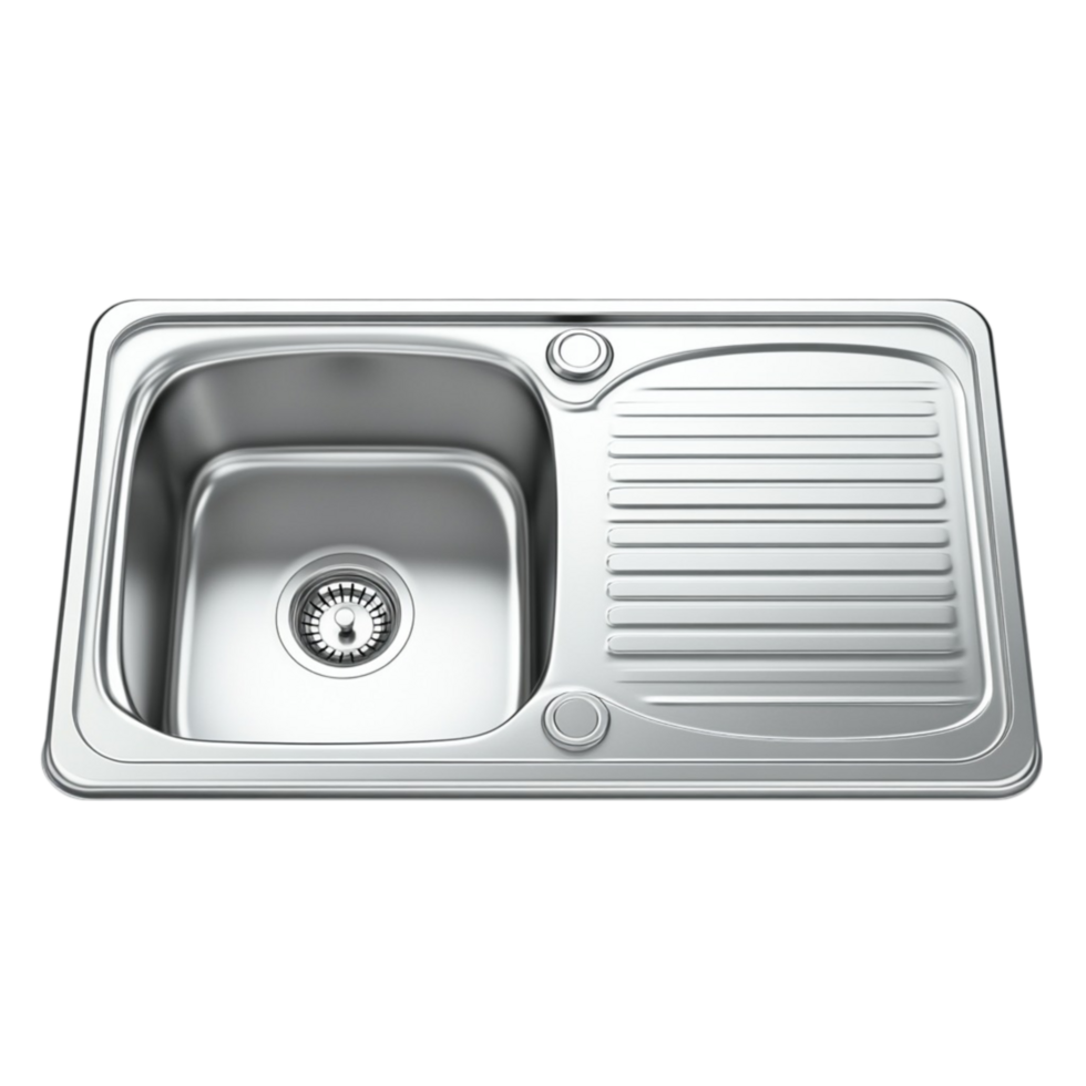 Double Basin Sink with Drainboard png