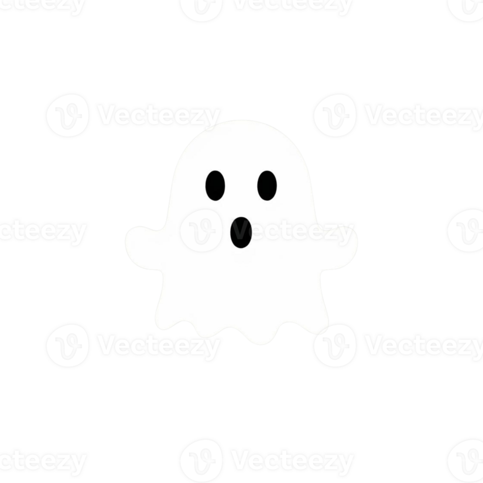 a ghost illustration on a transparent background png