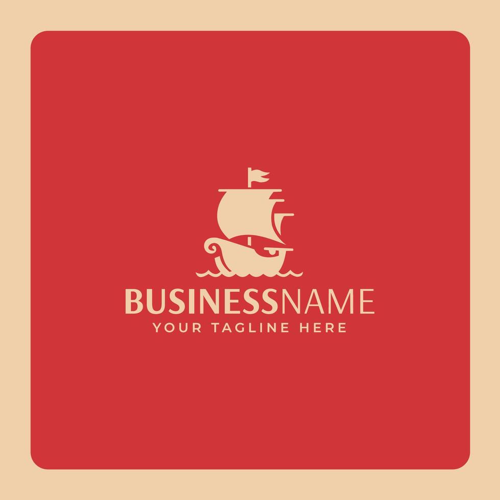 Boat logo design vector