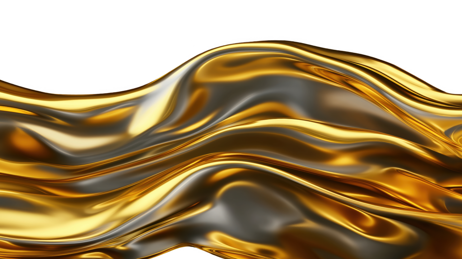 A gold and silver fabric with a wave pattern png