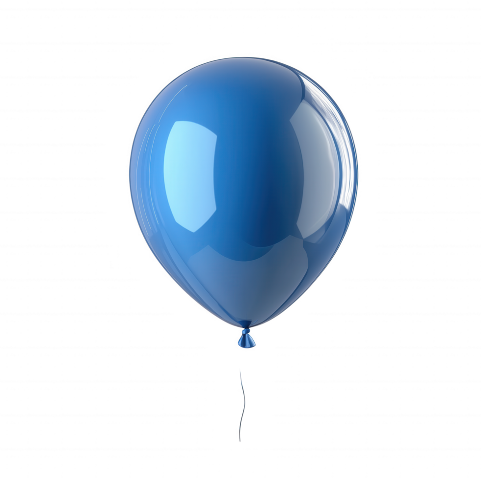 A blue balloon with a string attached to it png