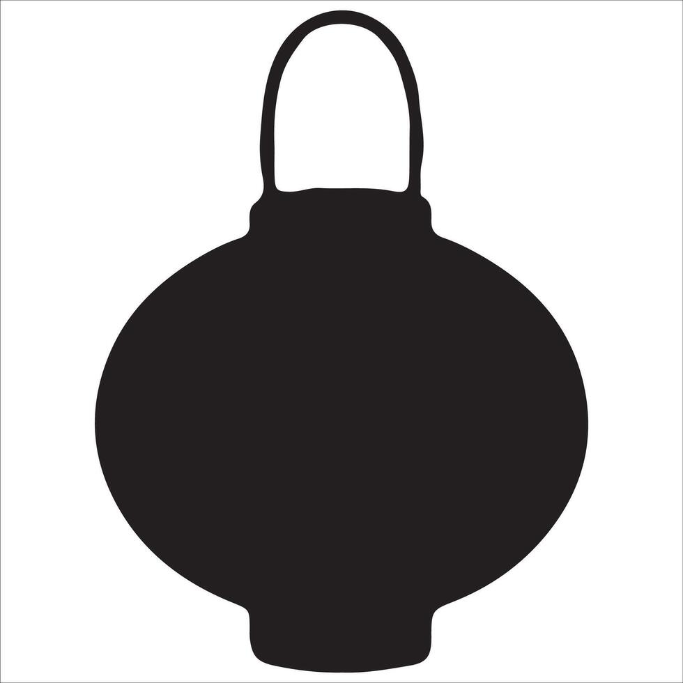 black shape paper round lantern for chinese new year, for various designs vector