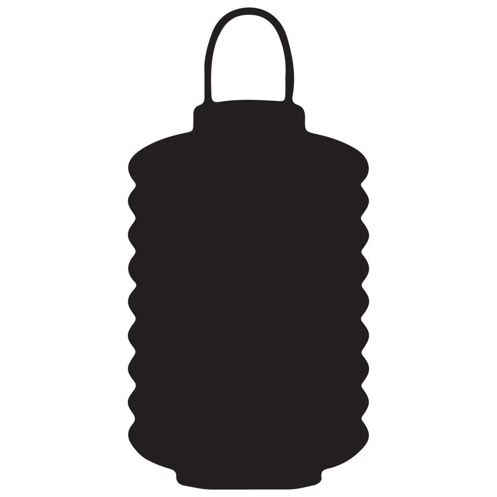 black shape Chinese New Year Paper Rectangle Corrugated Lantern, for various designs vector