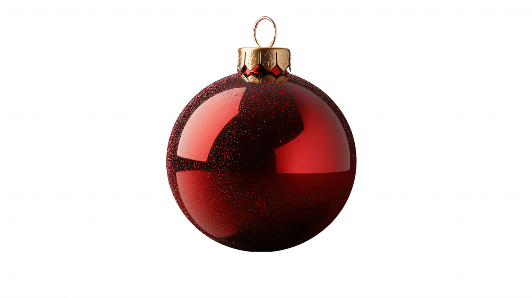 A red ornament with a gold chain hanging from it png