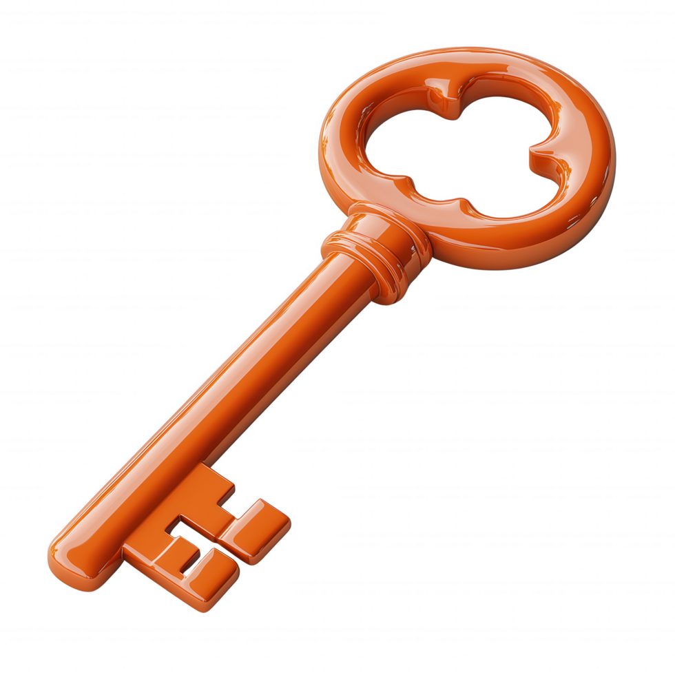 A key is shown in a close up. png