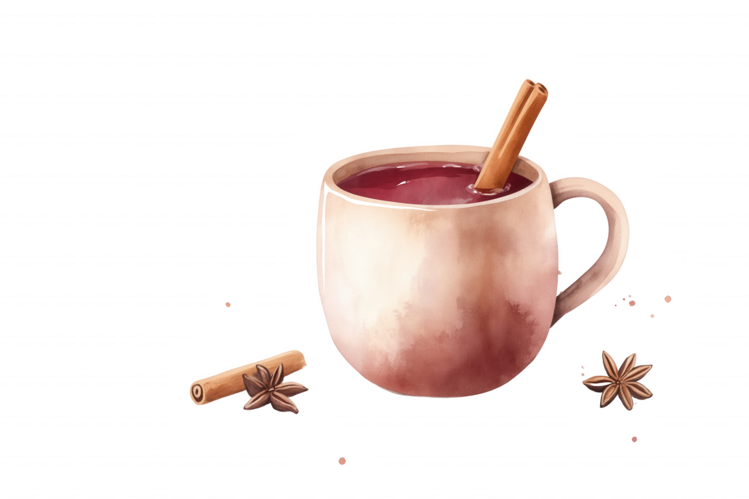 A cup of coffee with cinnamon sticks in it png