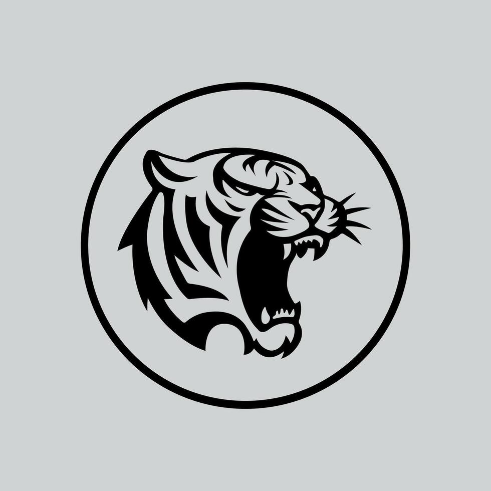 Roaring Jaguar minimalist logo vector
