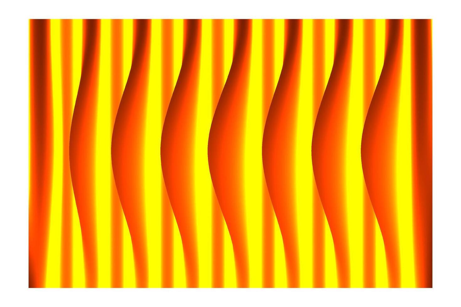 abstract orange and yellow waves background vector