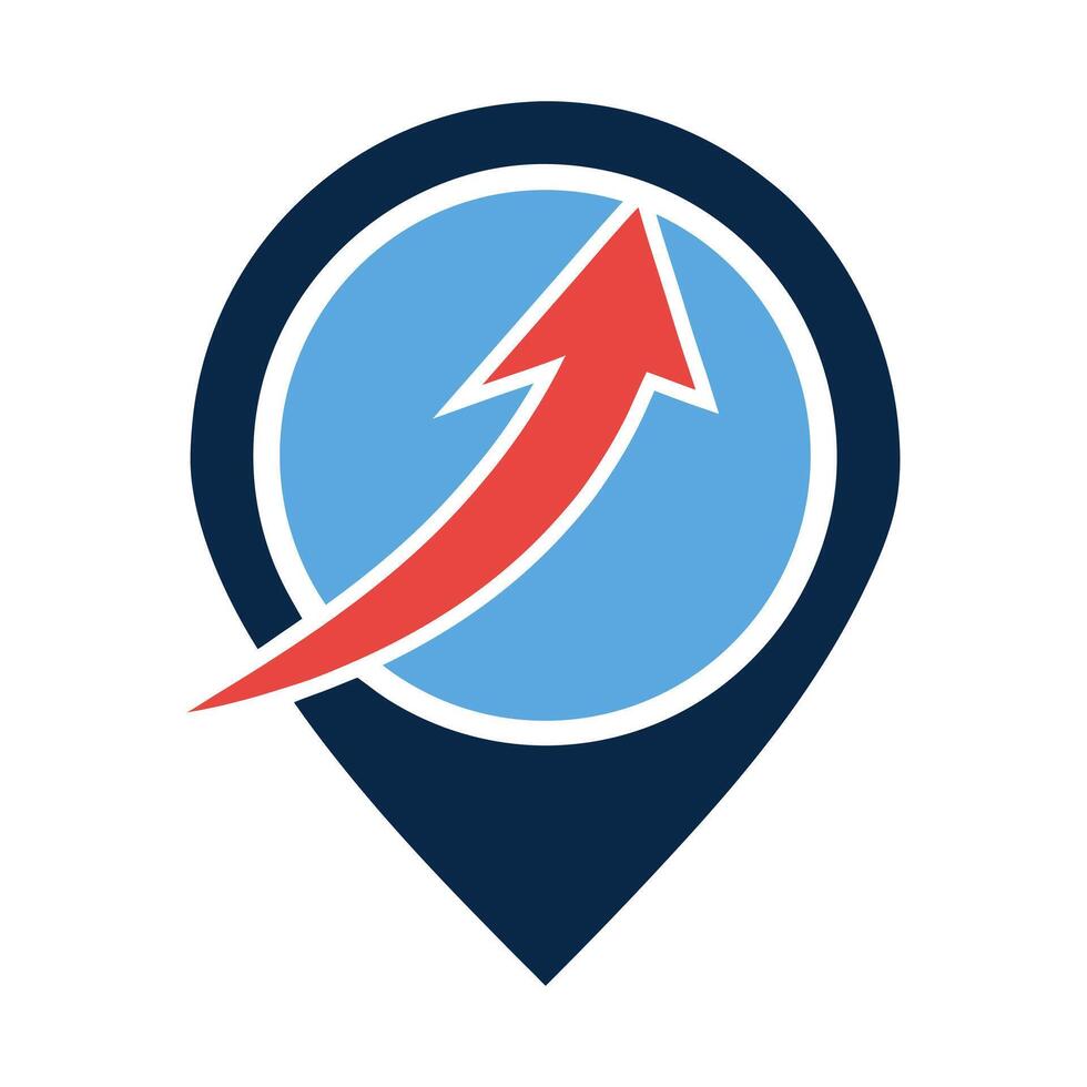 Minimalist Location Marker Logo vector
