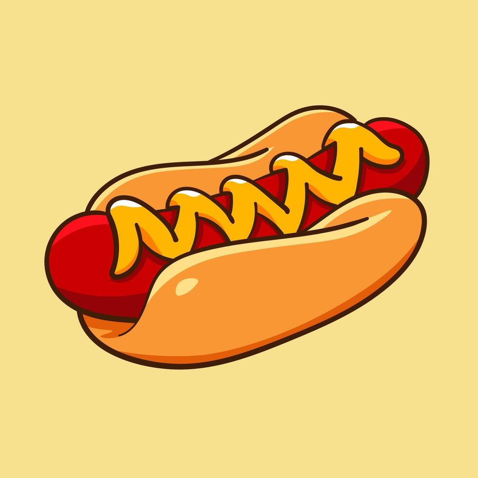 Hot Dog Spicy vector