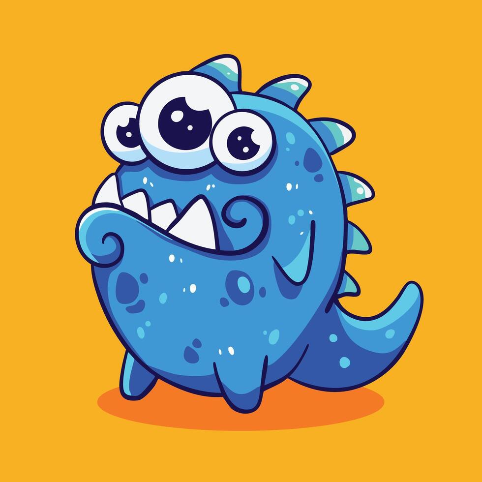 Monster Blue Coral vector