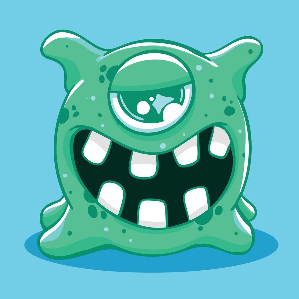Monster Coral Green vector