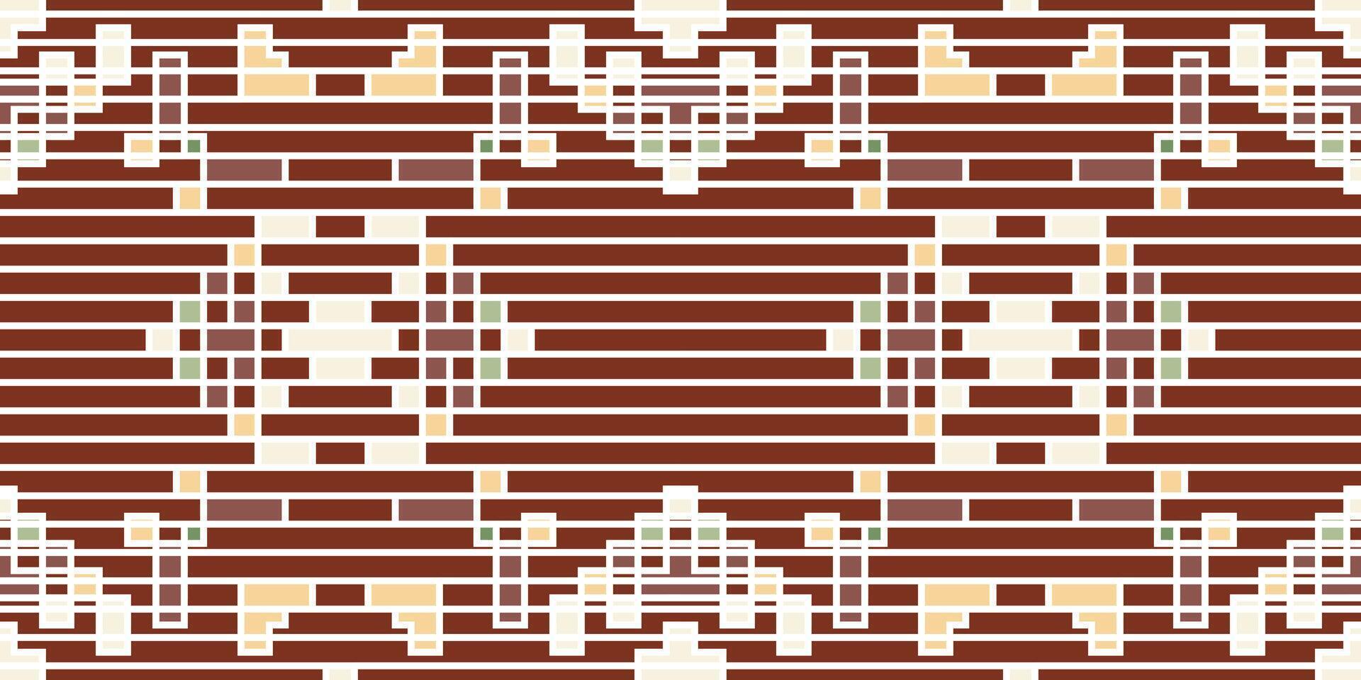 Endless Ikat Pattern Originfolk Embroidery, Aztec Geometric Ornament Print. Design for Carpet, Wallpaper, Clothing, Wrapping, Fabric vector