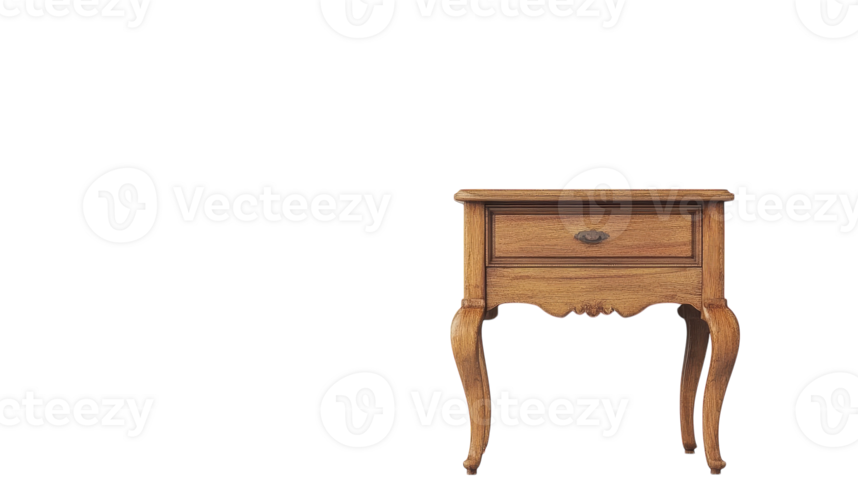 A small wooden table with a drawer on it png