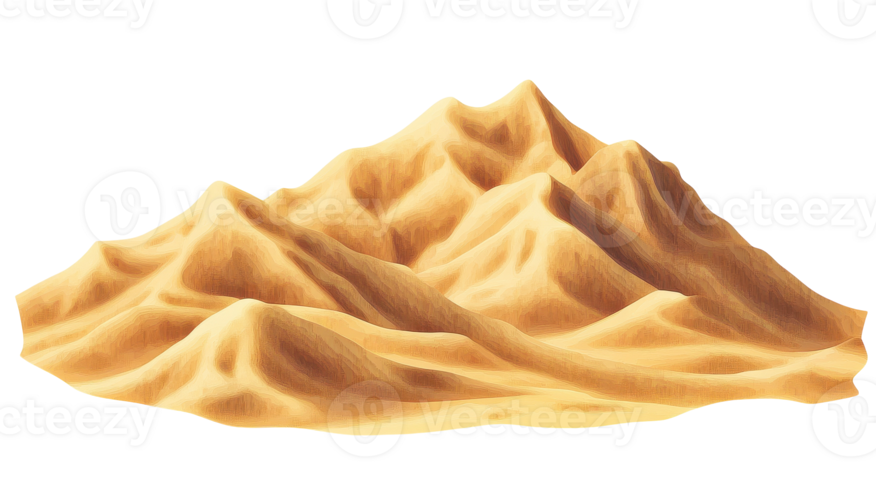 A mountain with a large amount of sand on it png