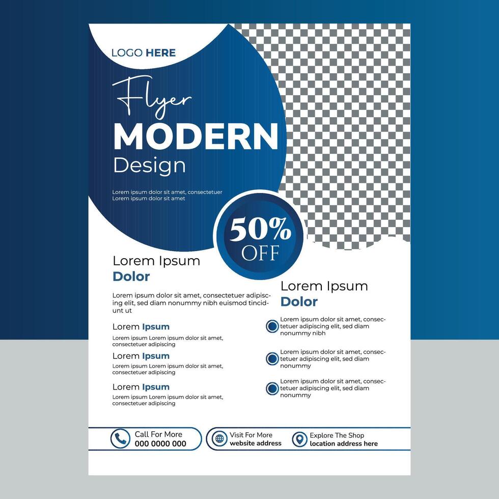 Business Flyer Design Template vector