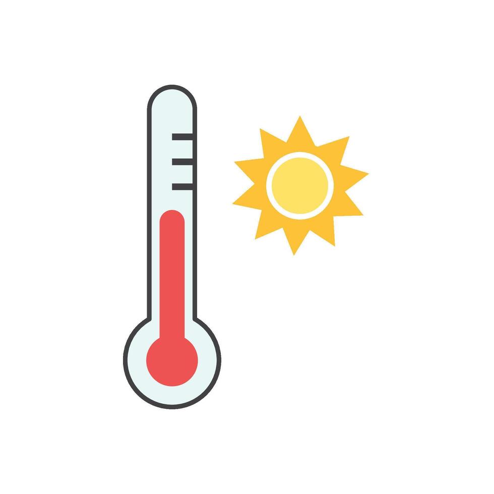 Thermometer icon template vector