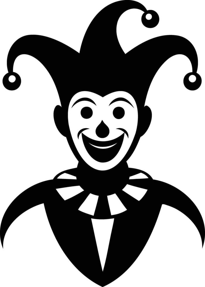 Jester Silhouette Playful Shadows of the Fool vector