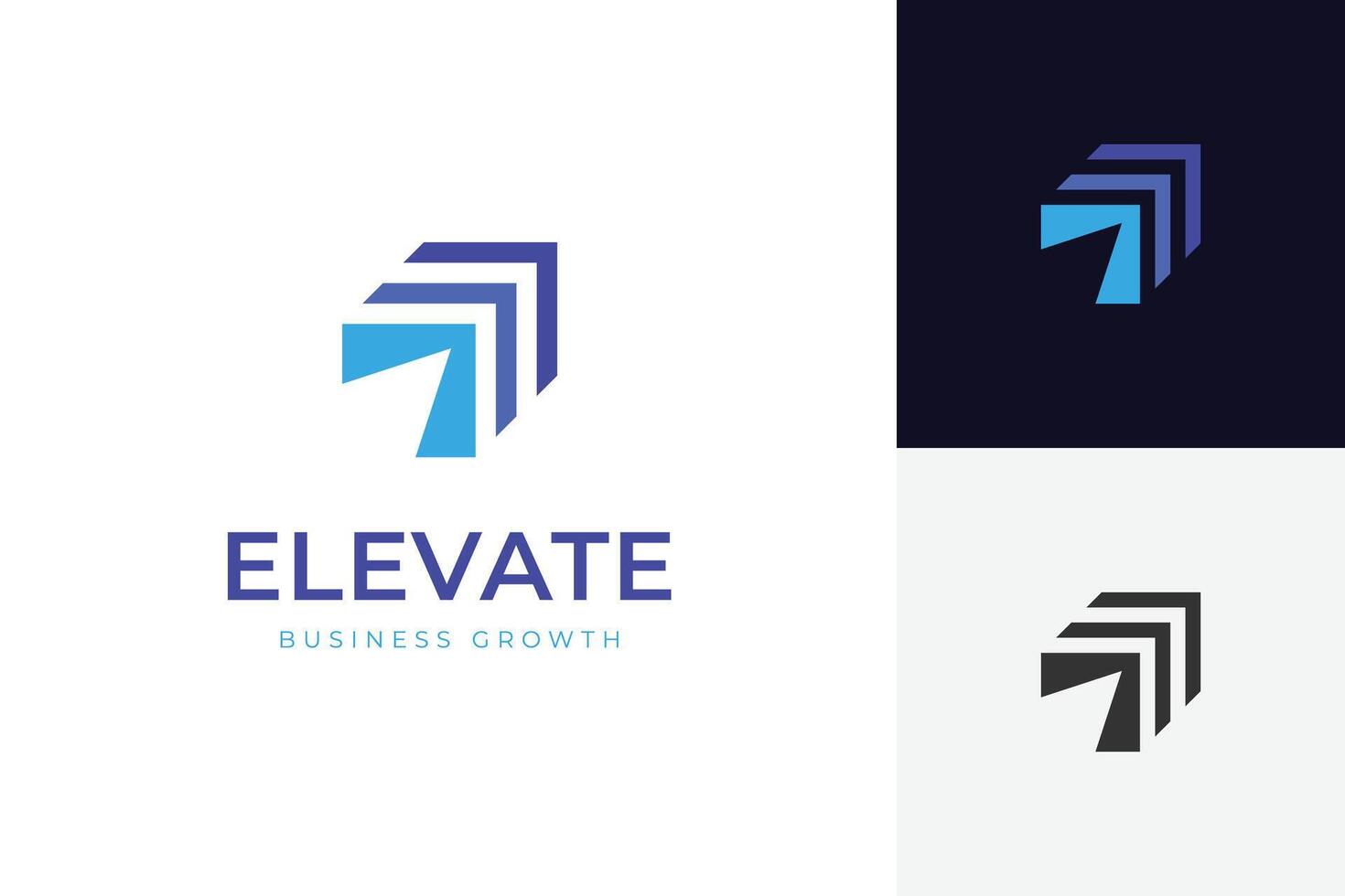Growth financial logo icon design. graphic symbol arrow shape concept for investment, statistic logo template vector