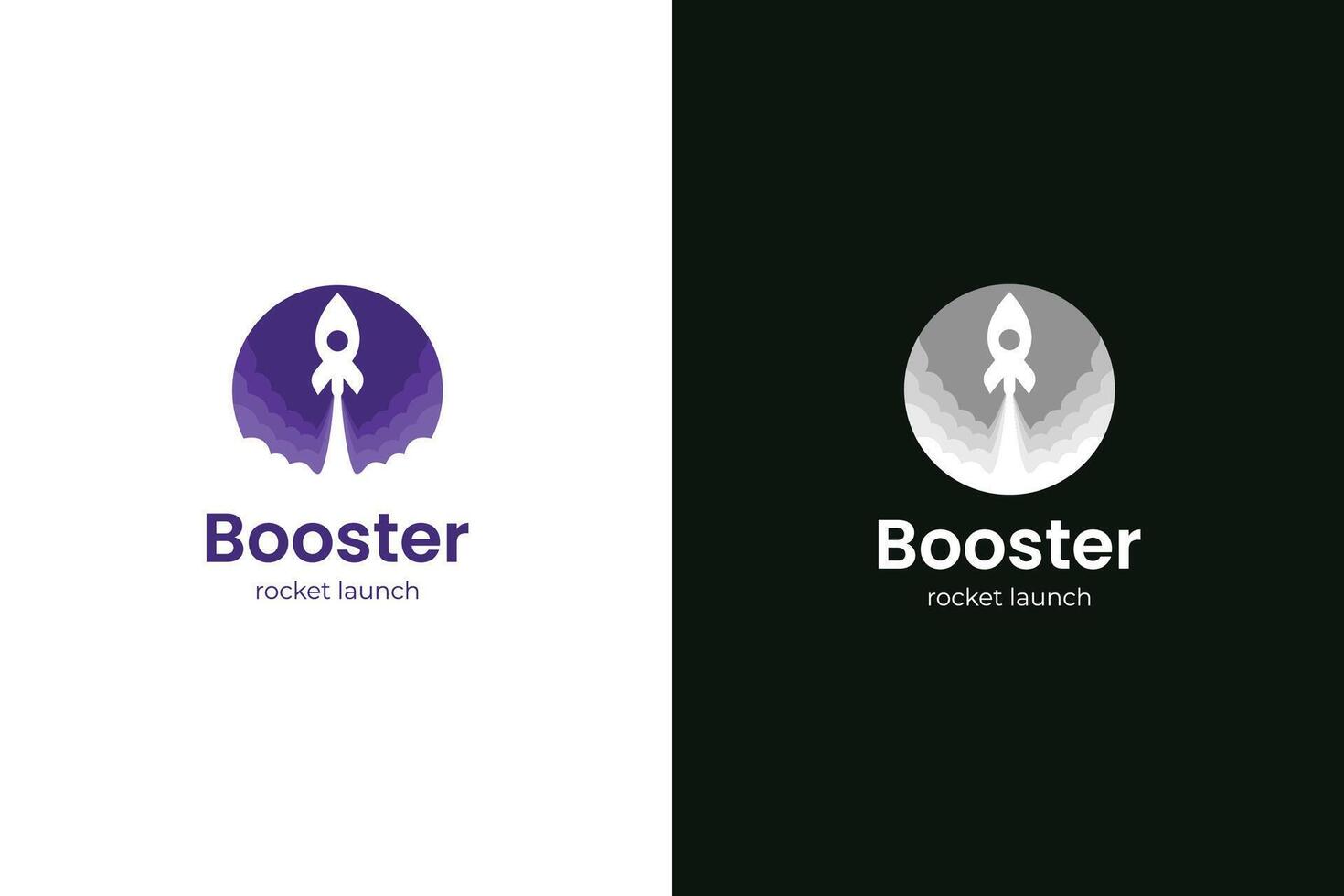 Rocket launching logo illustration design with explore graphic concept symbols for astronomy, technology, business start-up logo elements vector