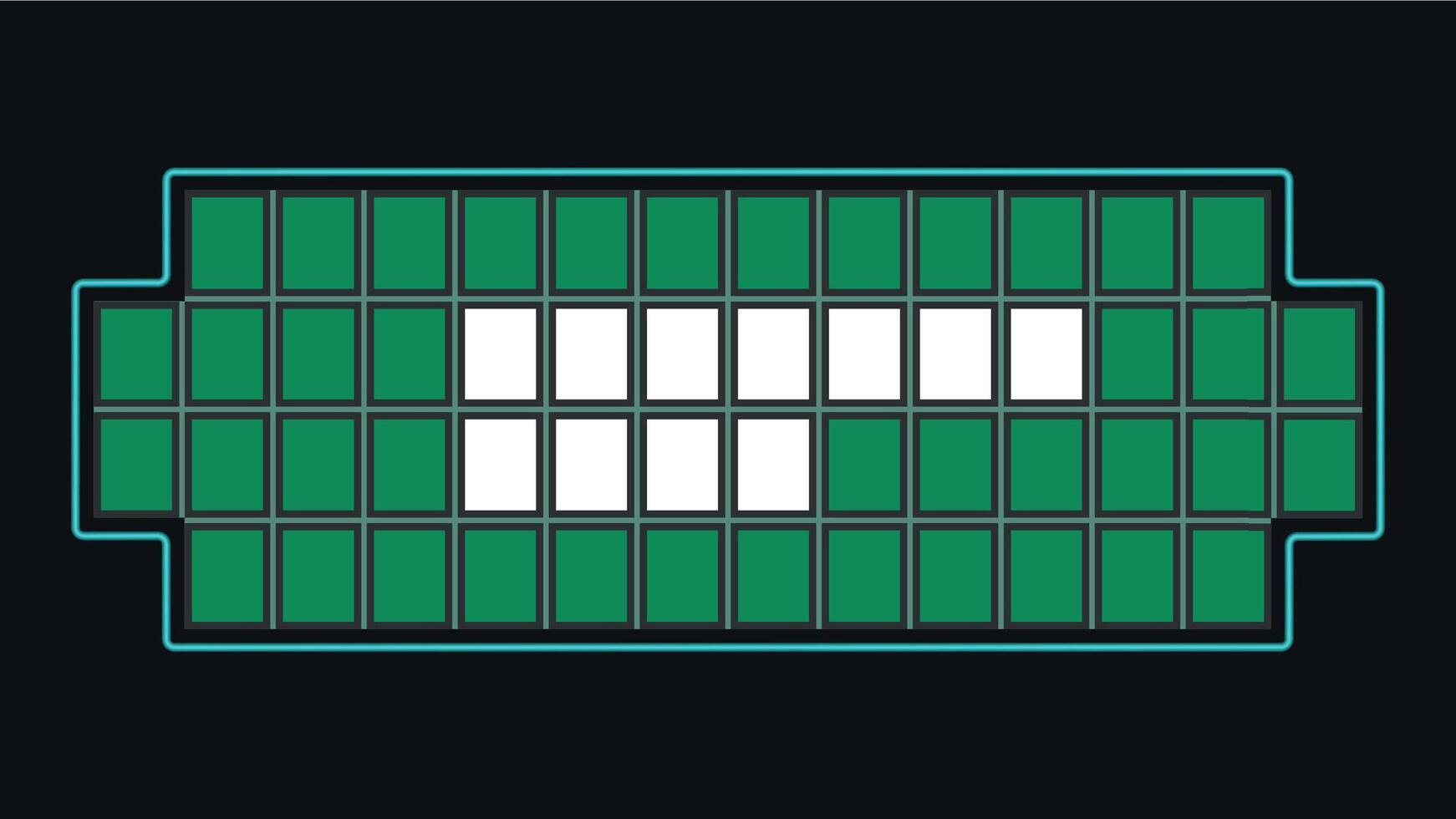 Green Game Show Board vector