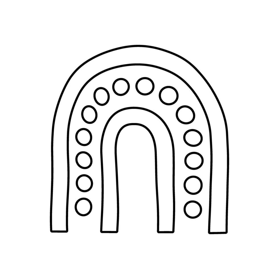Rainbow sign. Bow icon. Iris symbol or logo. vector