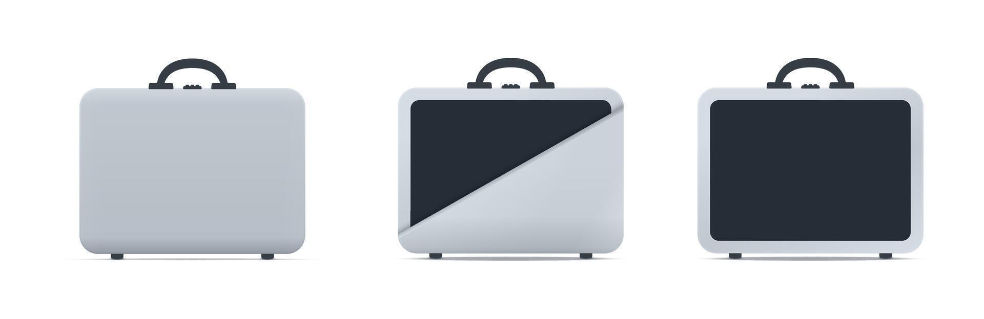 Briefcase Design Variations with Layers Set vector