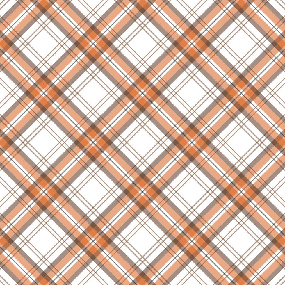 Textile Fabric Check Pattern in Peach, , and Brown vector
