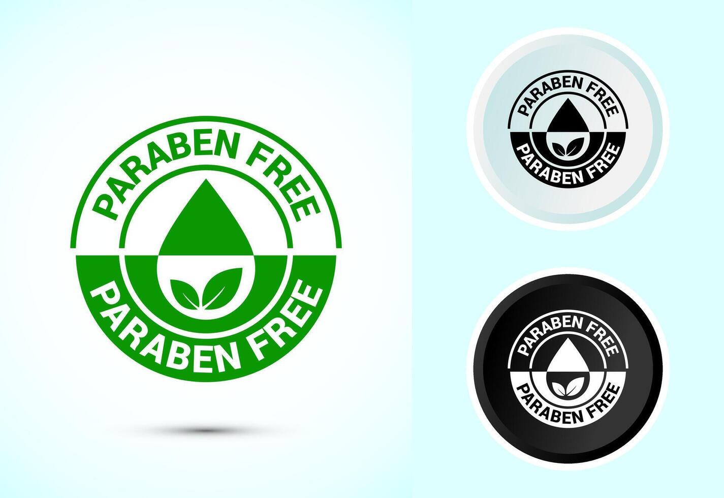 Paraben free icon design, Suitable for natural product label vector