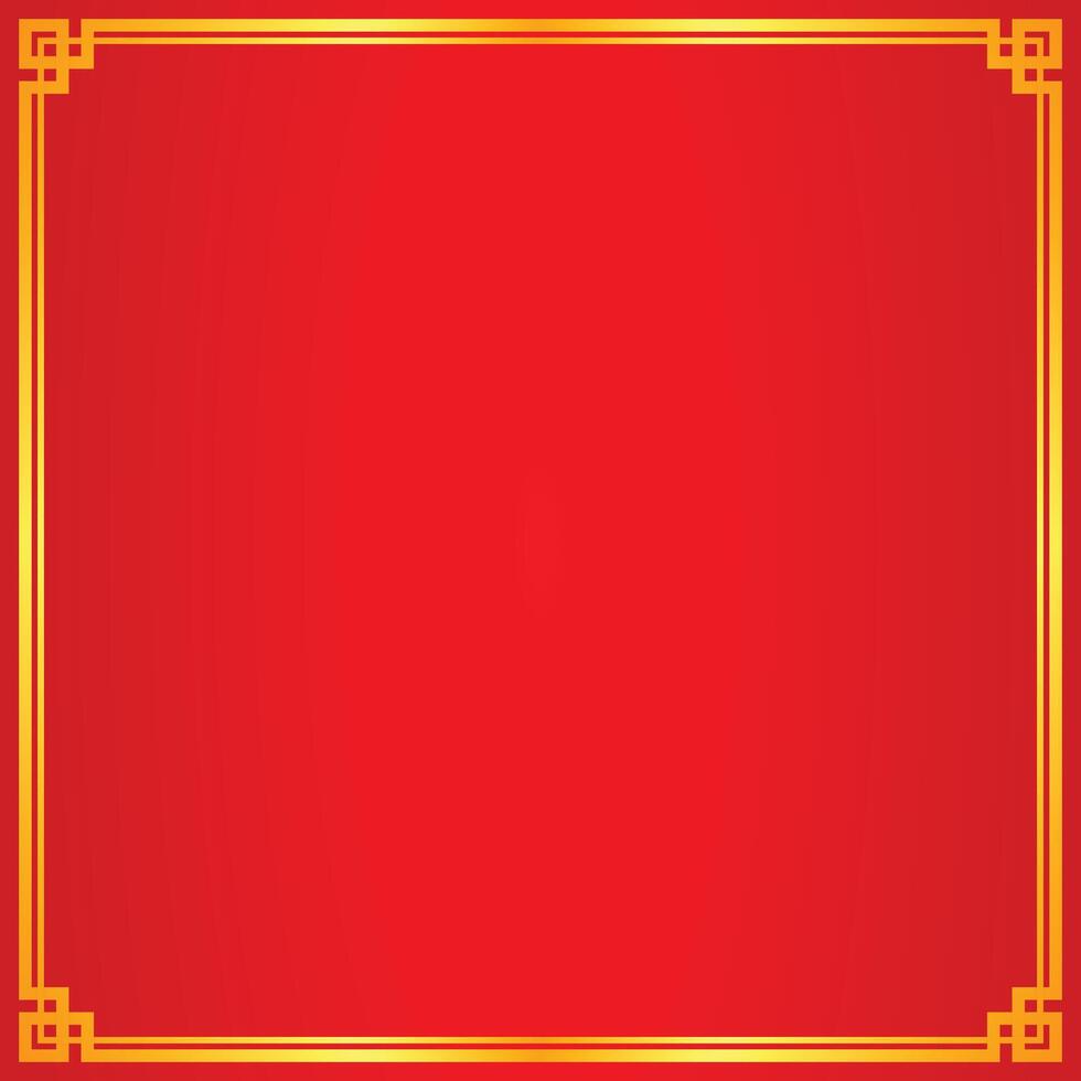 gold frame 2 line simple border corner red background for copy space text vector