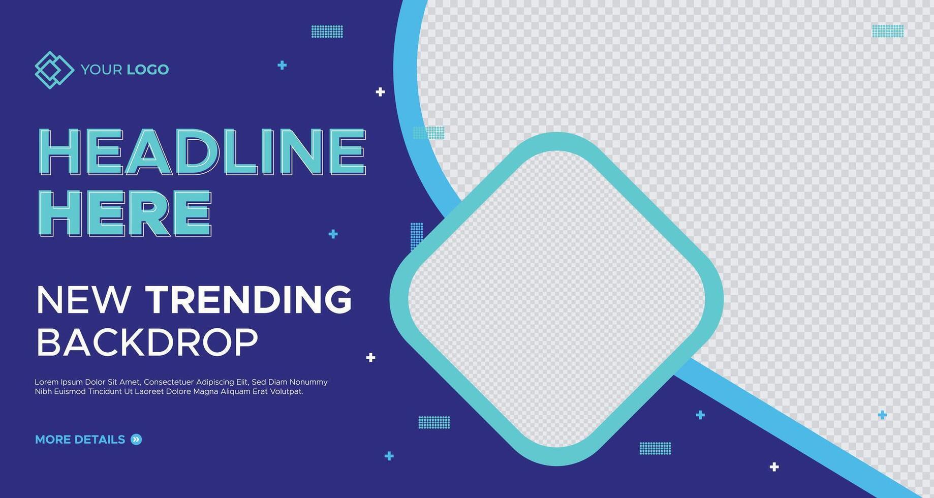 abstract design with geometric shapes, circles, and a modern color palette for trending backdrop visuals vector