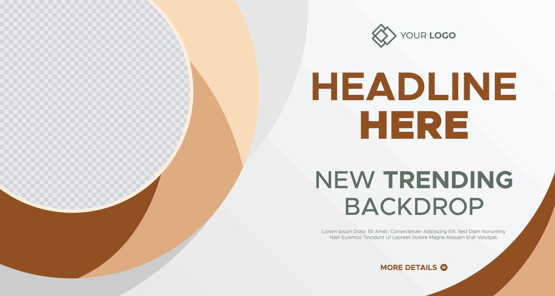 modern abstract backdrop design with soft geometric shapes and earthy tones for creative digital visuals vector