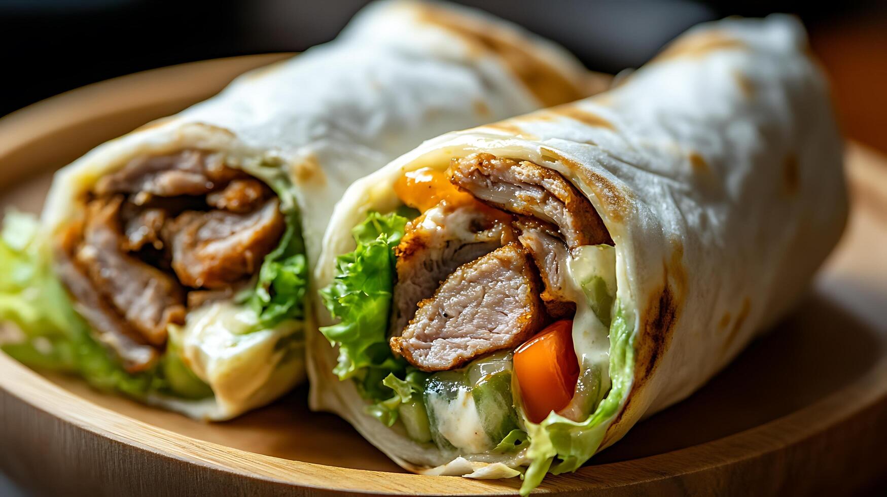 Vegetable Shawarma Rolls for a Healthy, Tasty Snack photo