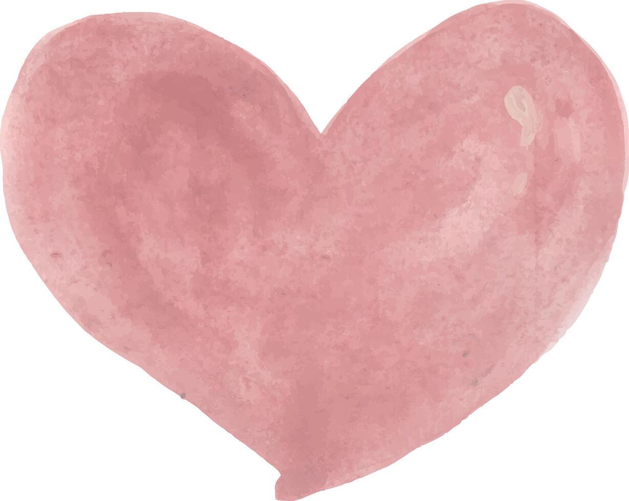 a pink heart is shown on a white background vector