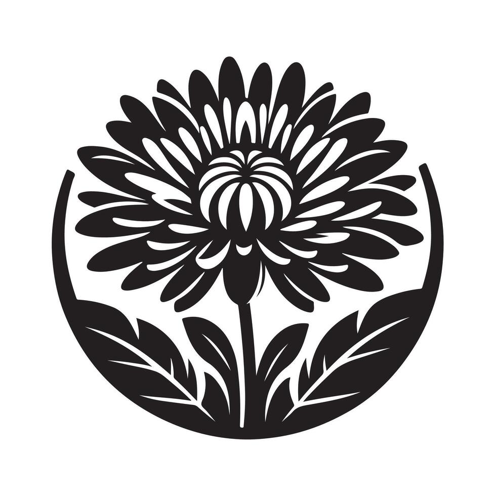 Chrysanthemum Silhouette Vectors for Scrapbooking and Crafting