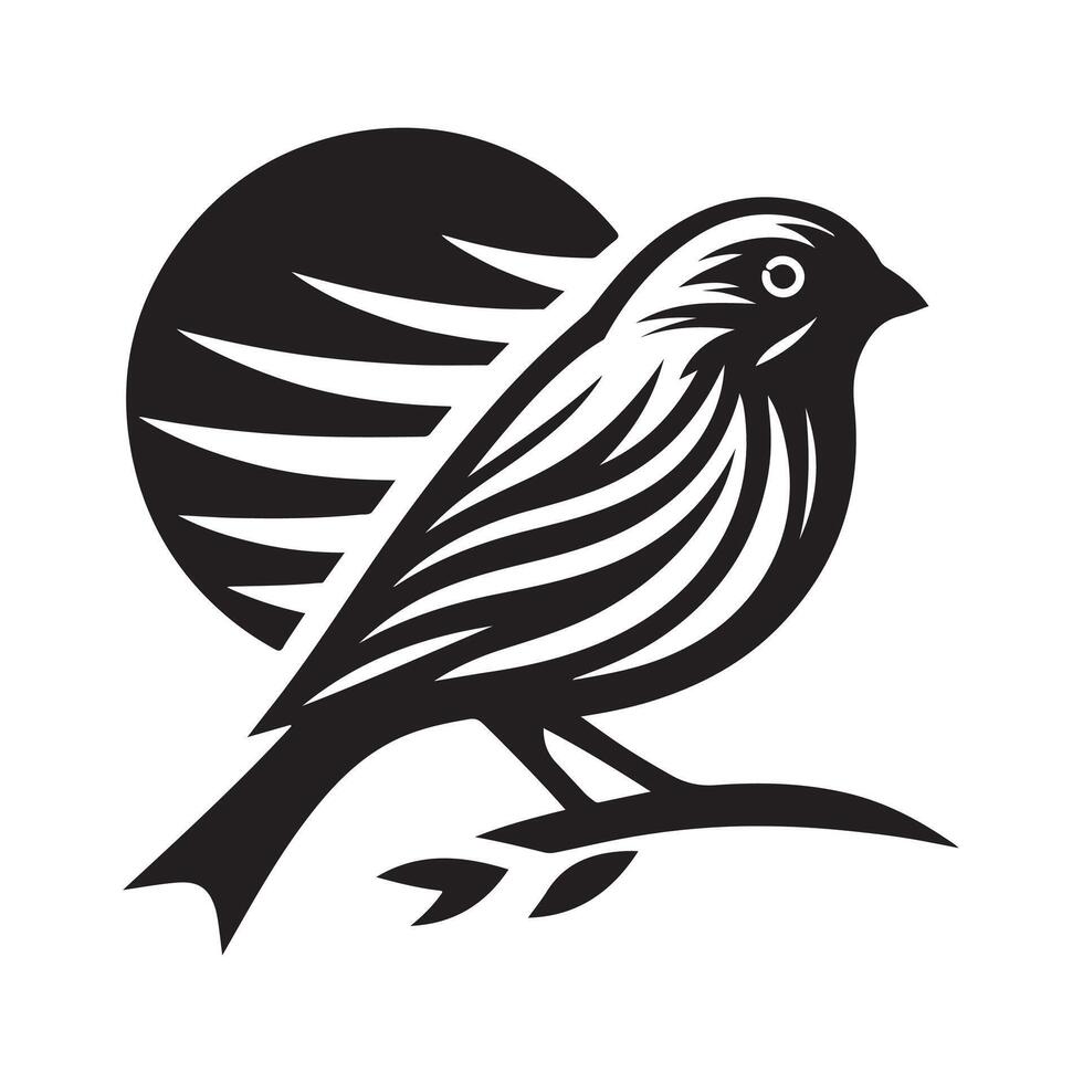 Canary Silhouette Vectors for Posters, Flyers, and Brochures