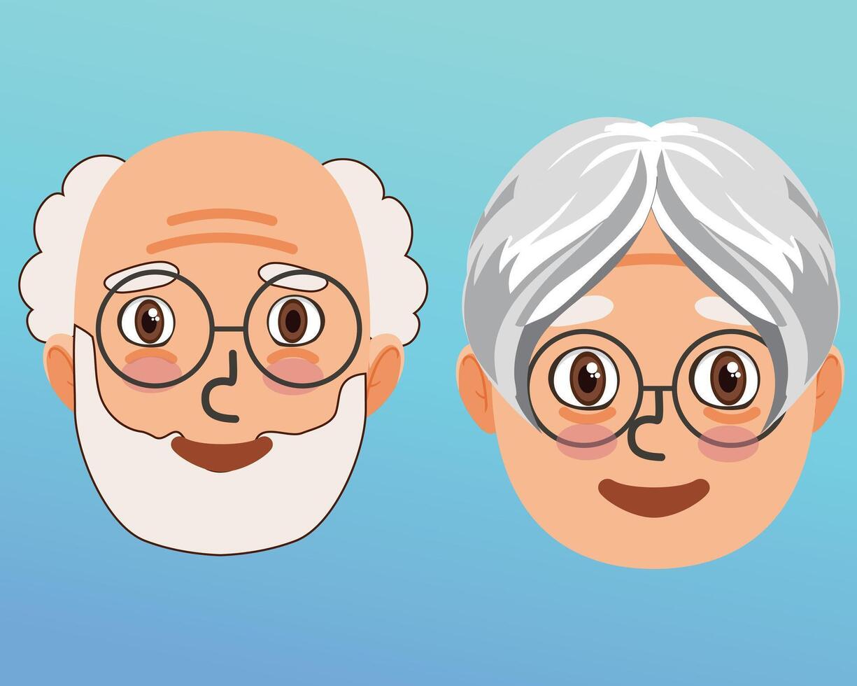 grandparents concept design vector
