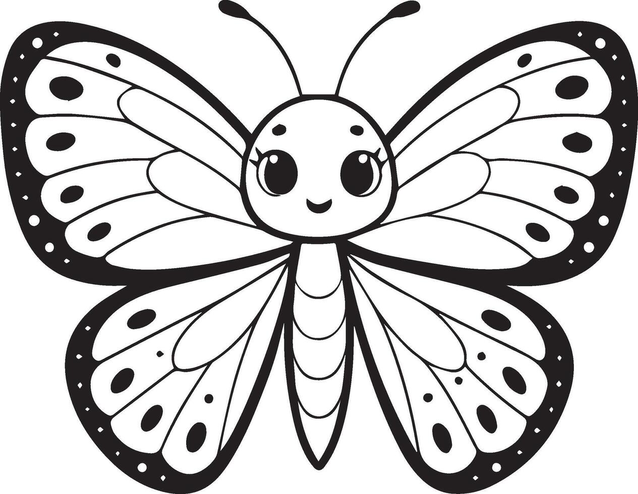 black butterfly, isolated on a white vector