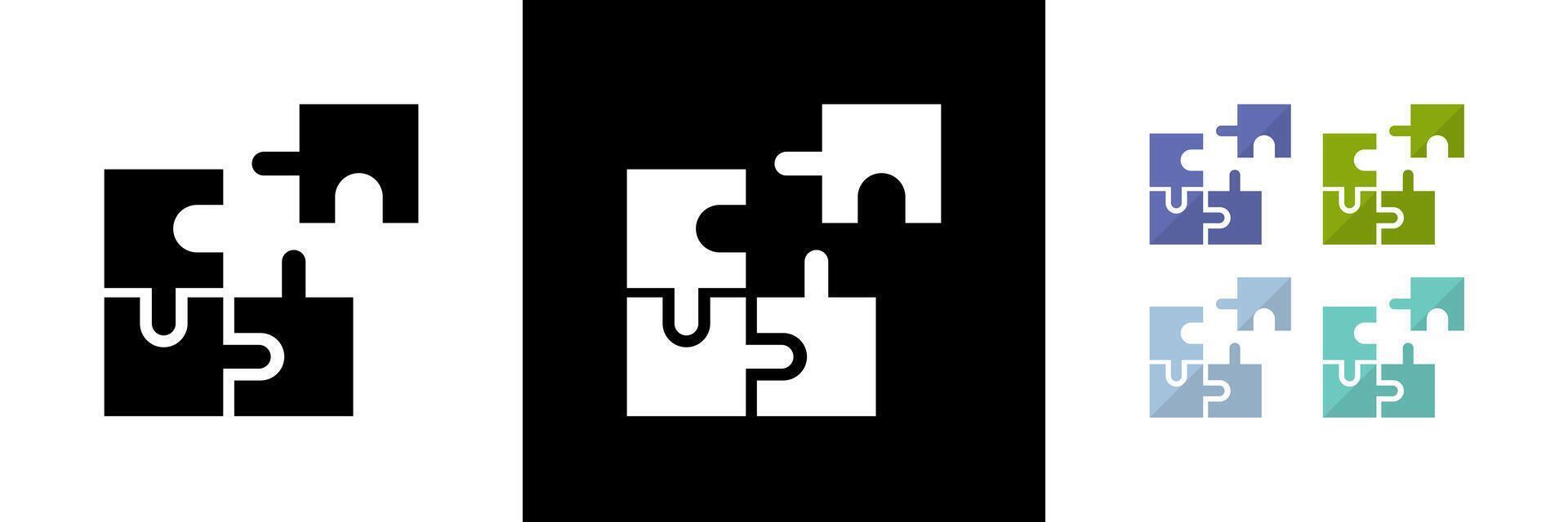 Integrity Icons. Black, White and Colorful vector