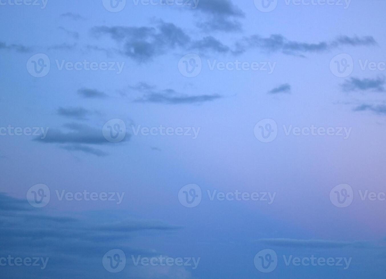 Evening cloudscape with red tint. photo