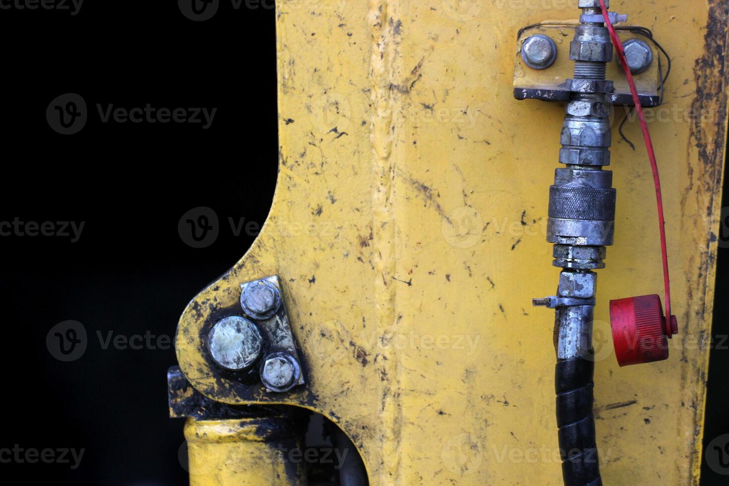 Construction themed background from a digger photo