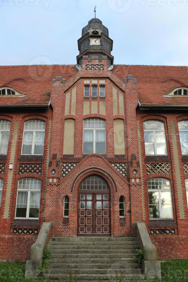 Old school building in Germany. photo