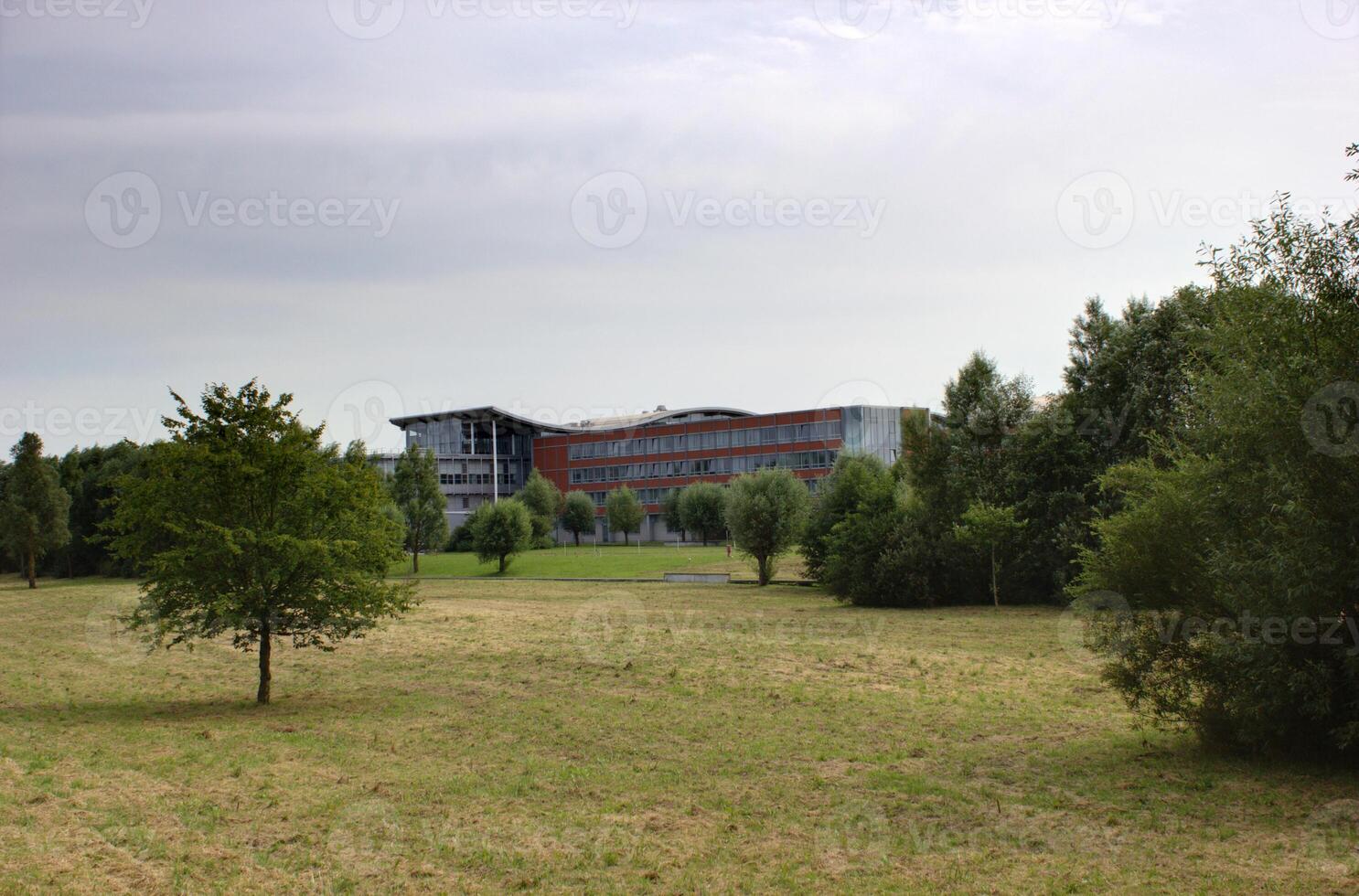 Max Planck Institute for Plasma Physics in Greifswald, Mecklenburg-Vorpommern, Germany. A modern test reactor for nuclear fusion is being built inside photo