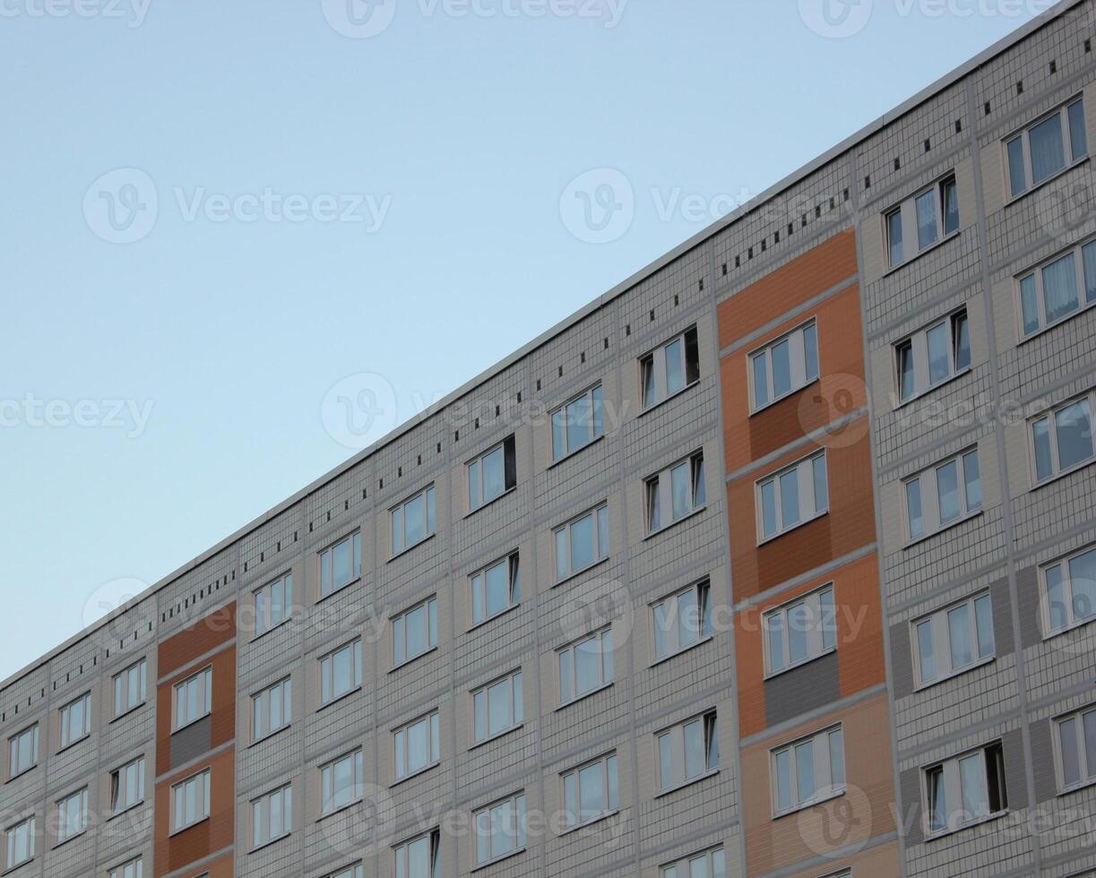 Part of generic building reflecting the architectural style which was common in the German Democratic Republic photo