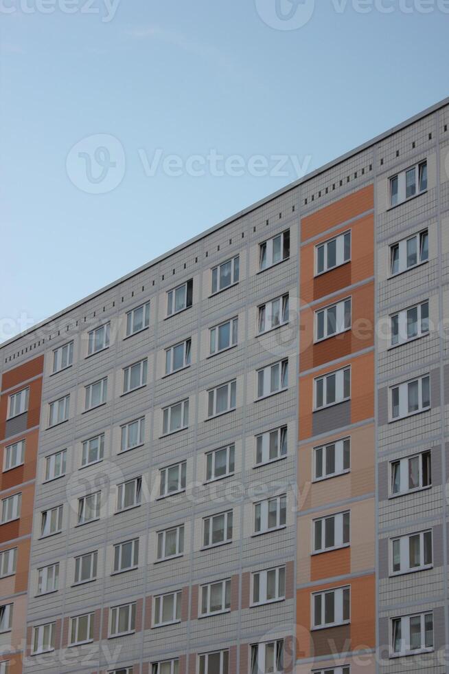 Part of a generic building reflecting architectural style which was common in GDR photo