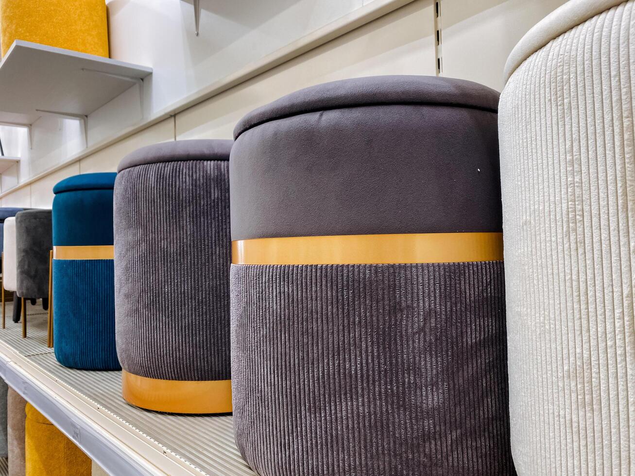 Discover our stylish and modern ottoman collection, perfectly designed for contemporary interiors, adding both comfort and luxury to your living space with exceptional furniture photo