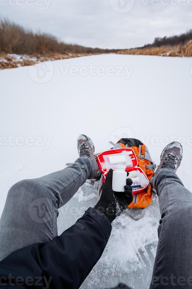 Get ready for a Winter Adventure filled with excitement enjoy a thrilling ice sledding experience on a scenic frozen river that promises to be unforgettable and breathtaking photo