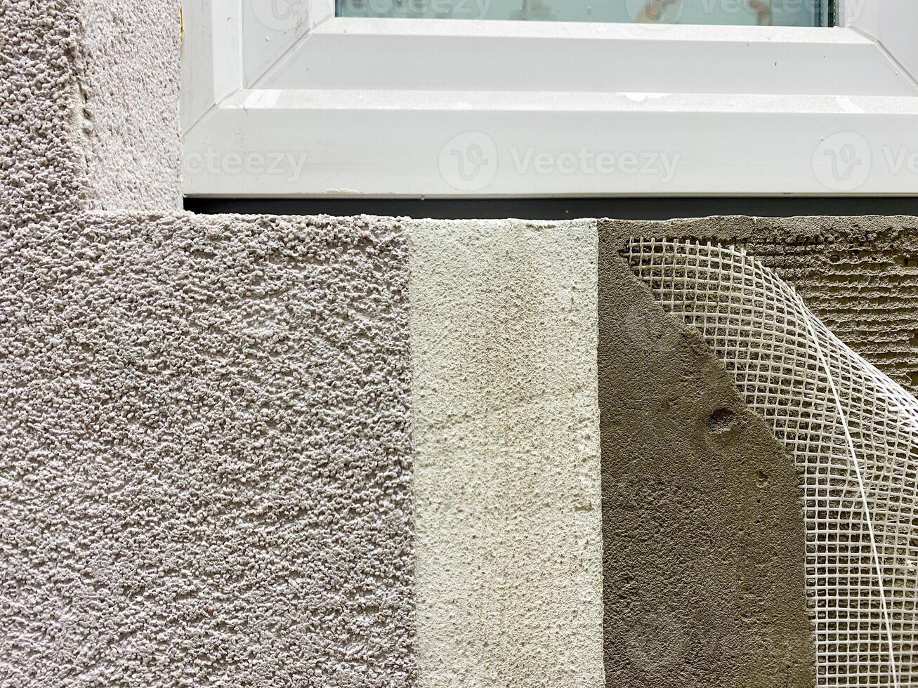 A beautifully detailed closeup of a window being meticulously and carefully installed on a long wall, showcasing the incredible craftsmanship and precision of the skilled work being done photo