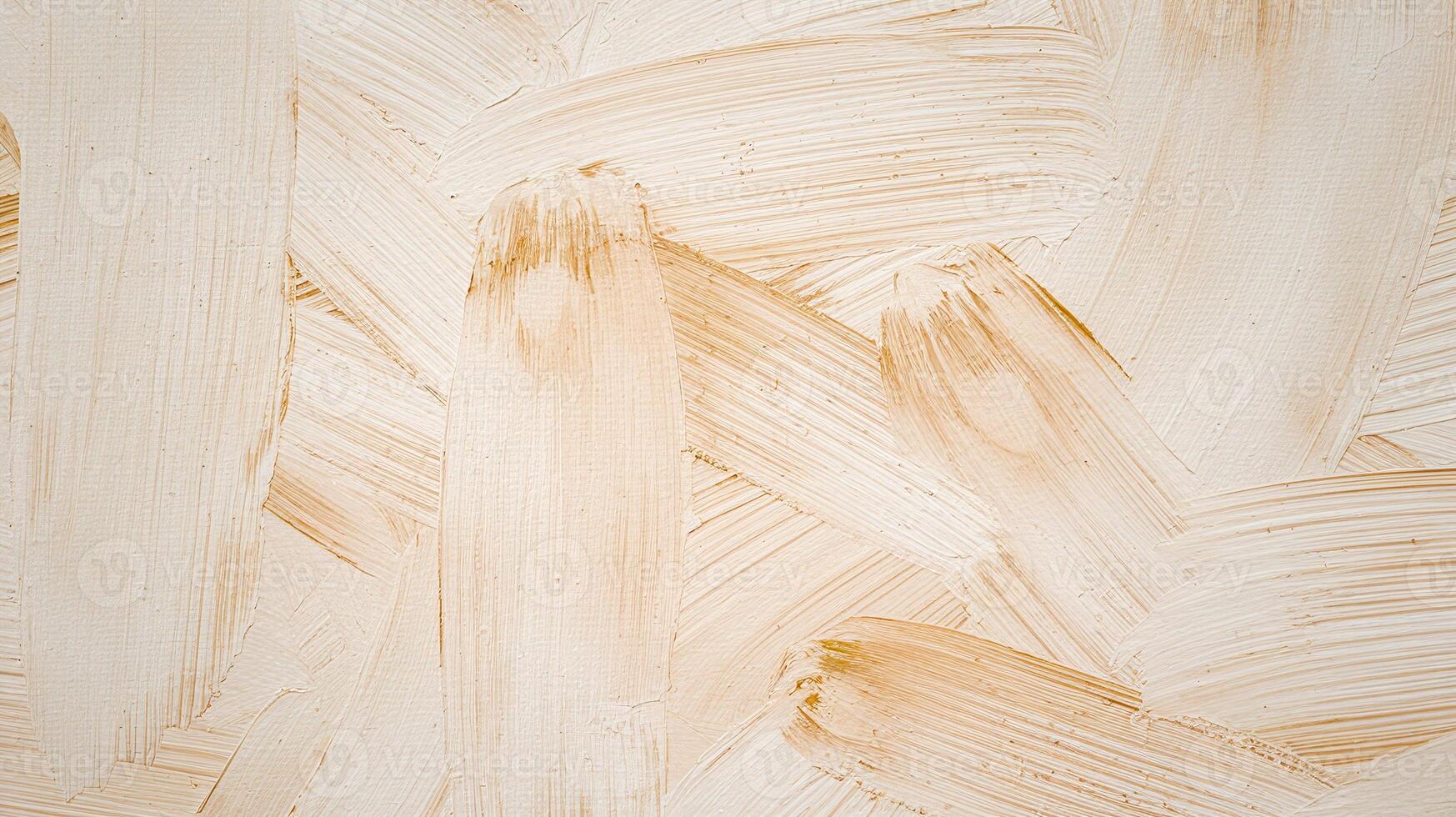 Abstract Neutral Beige Brush Strokes Texture on Canvas for Modern Artistic Background Design photo